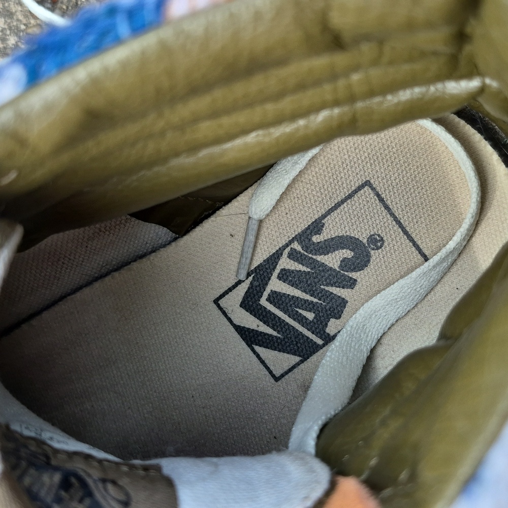 Vans Sneakers SK8-Hi Reissue Mixed Olive Blue‎ Suede Faux Fur Mens 6 Woman's 7.5 - Picture 14 of 14